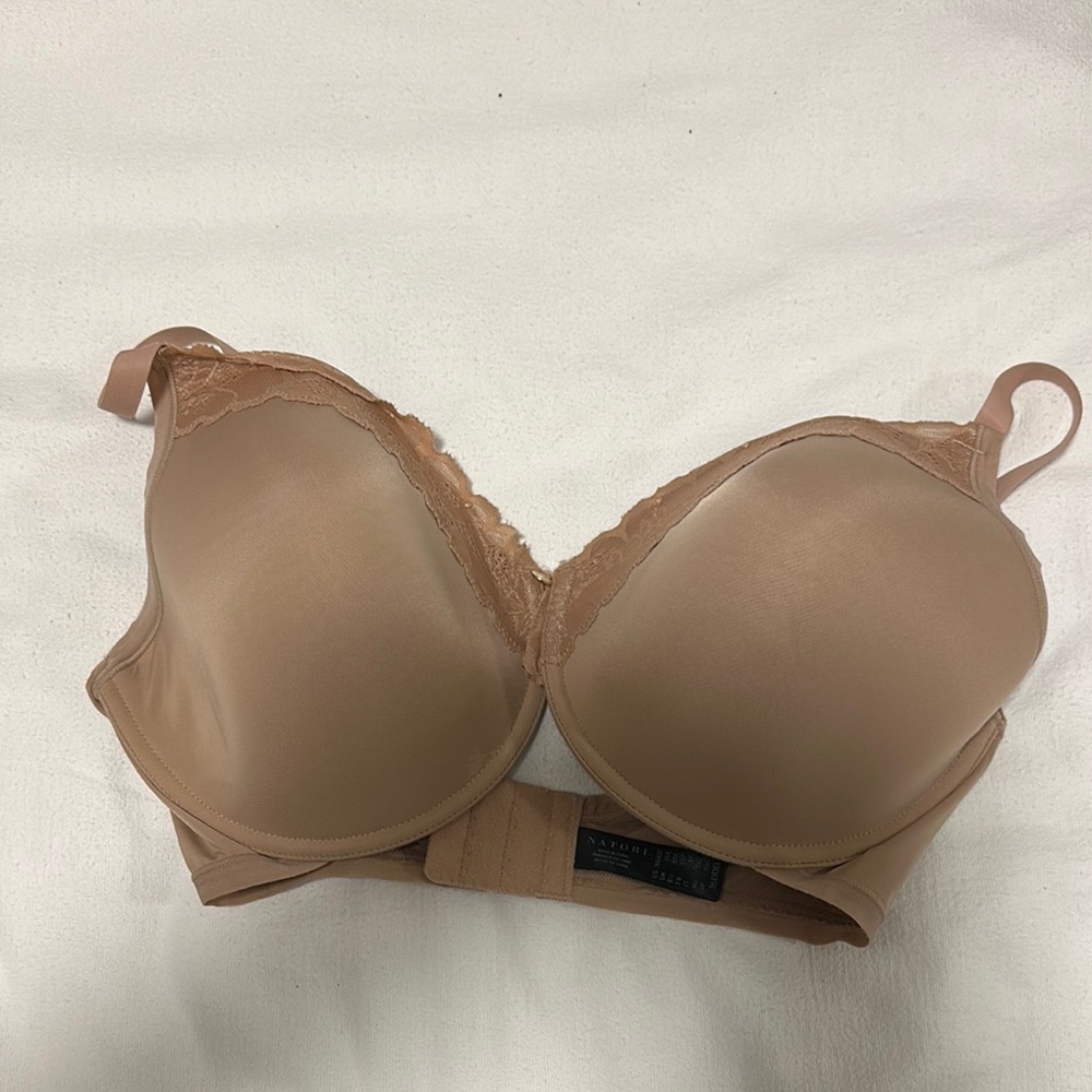 Natori Lace Trimmed Nude Bra 36DDD New without tags